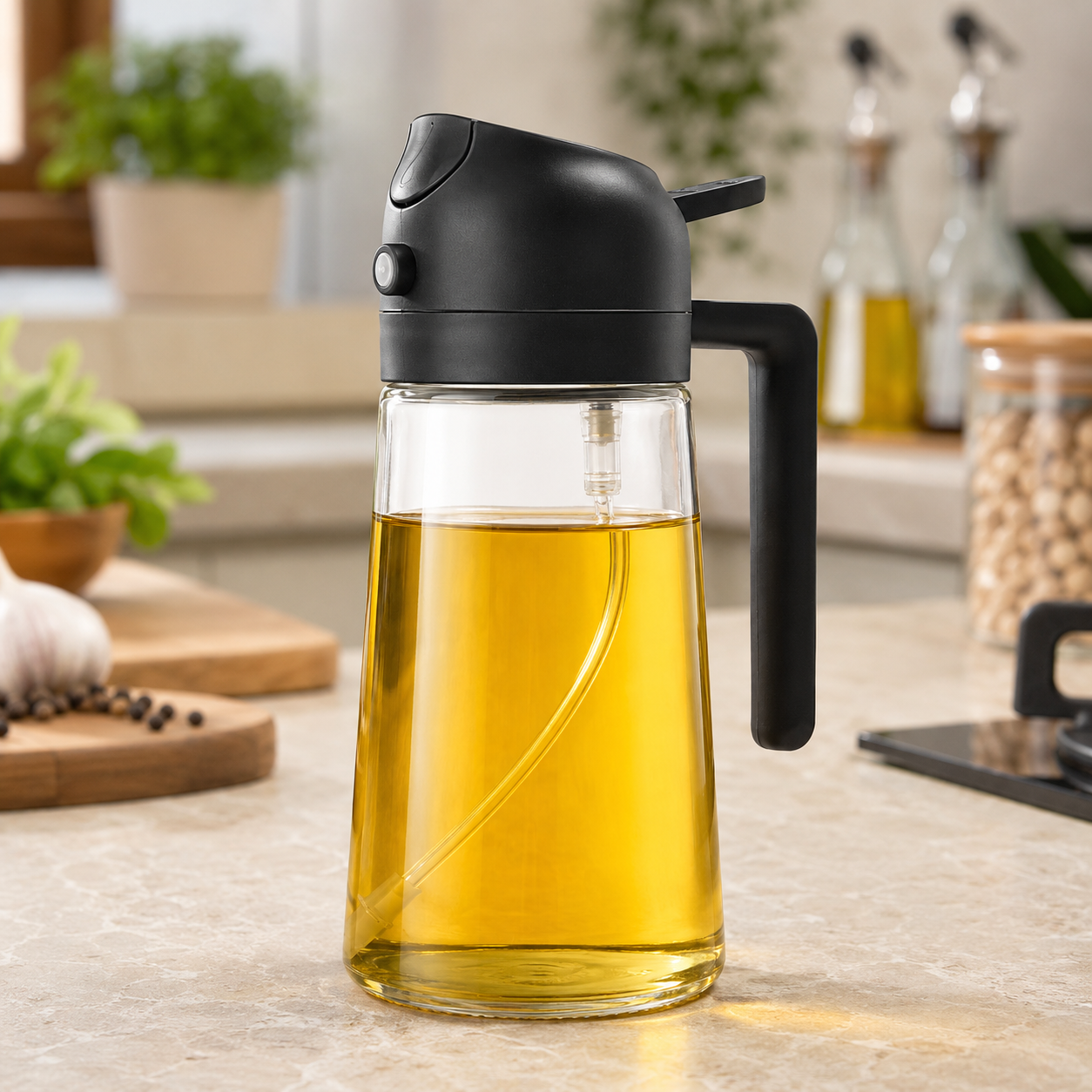 Kivora MistFlow | Glass Oil Sprayer 2 in 1 500ml