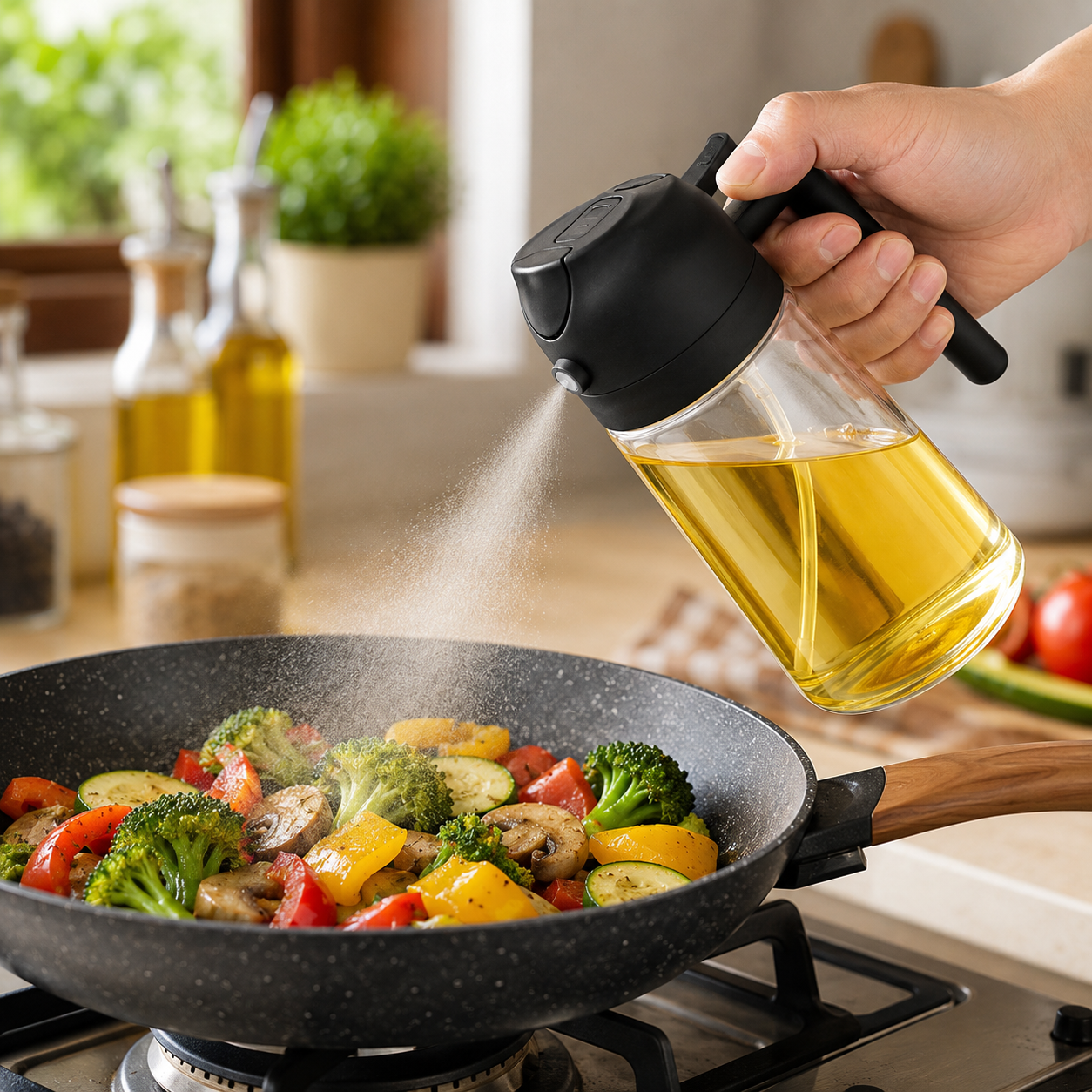 Kivora MistFlow | Glass Oil Sprayer 2 in 1 500ml
