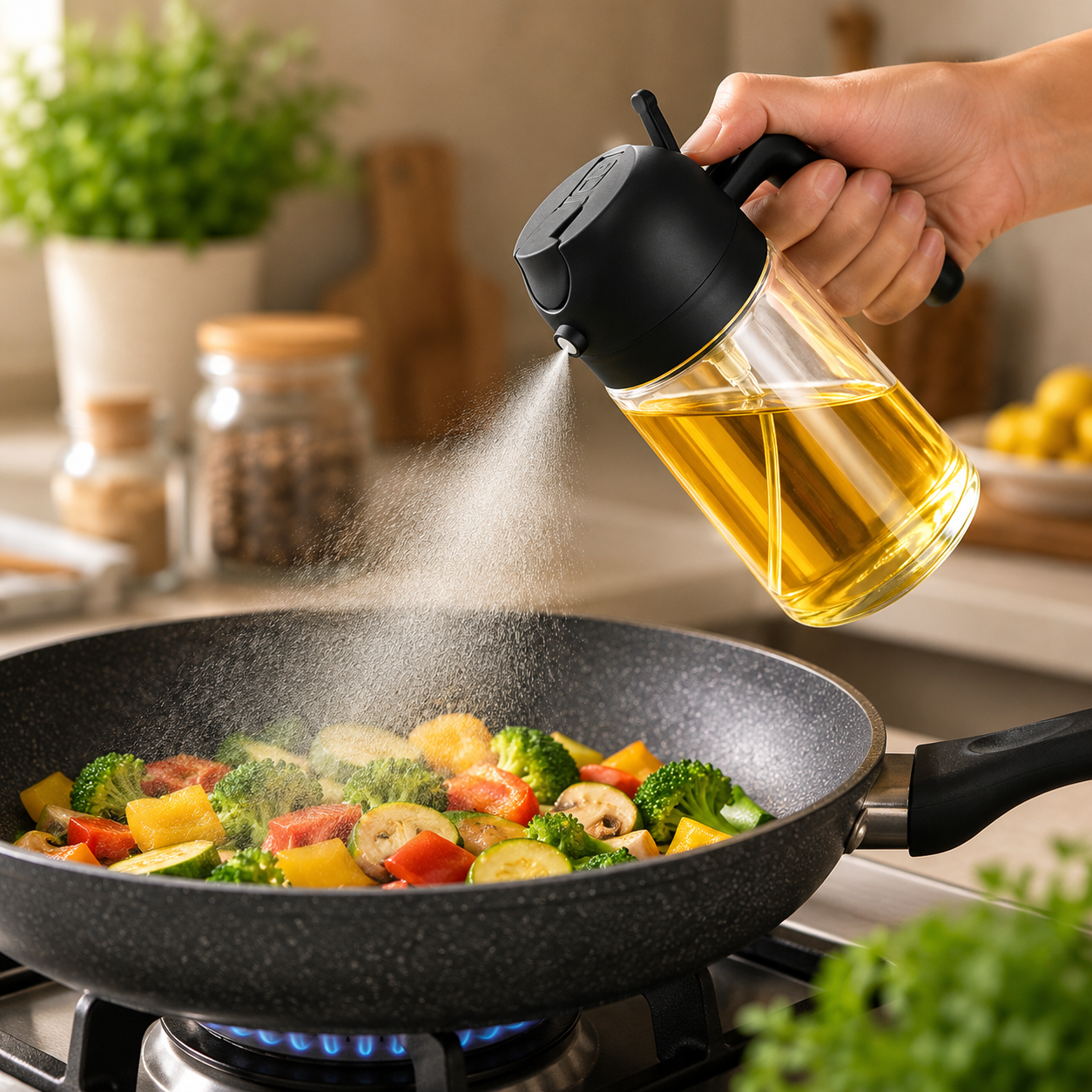 Kivora MistFlow | Glass Oil Sprayer 2 in 1 500ml