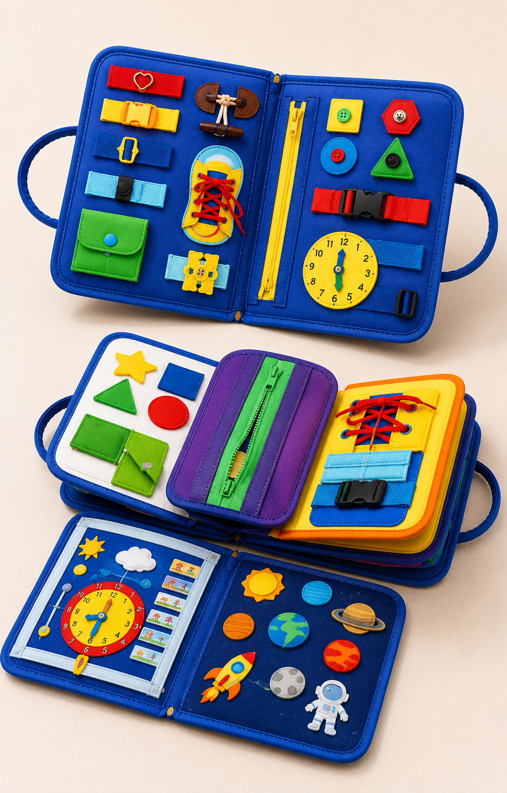 Busy Binder for Toddlers | 12-in-1 Reusable Activity Binder