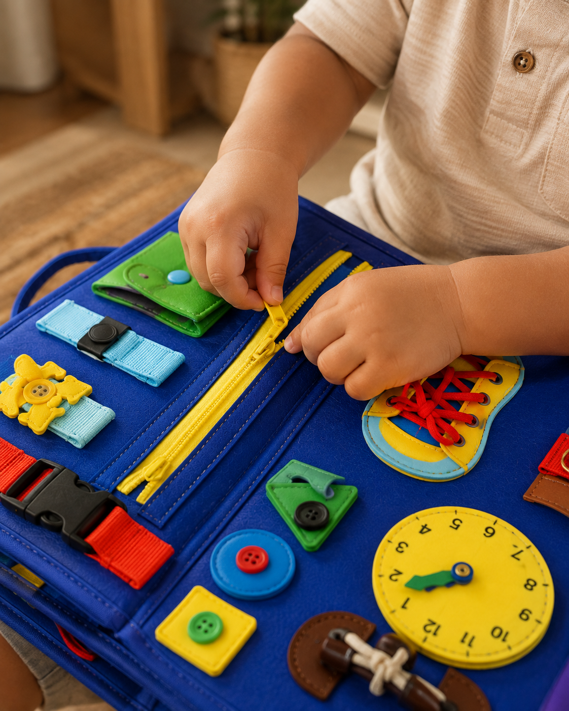 Busy Binder for Toddlers | 12-in-1 Reusable Activity Binder