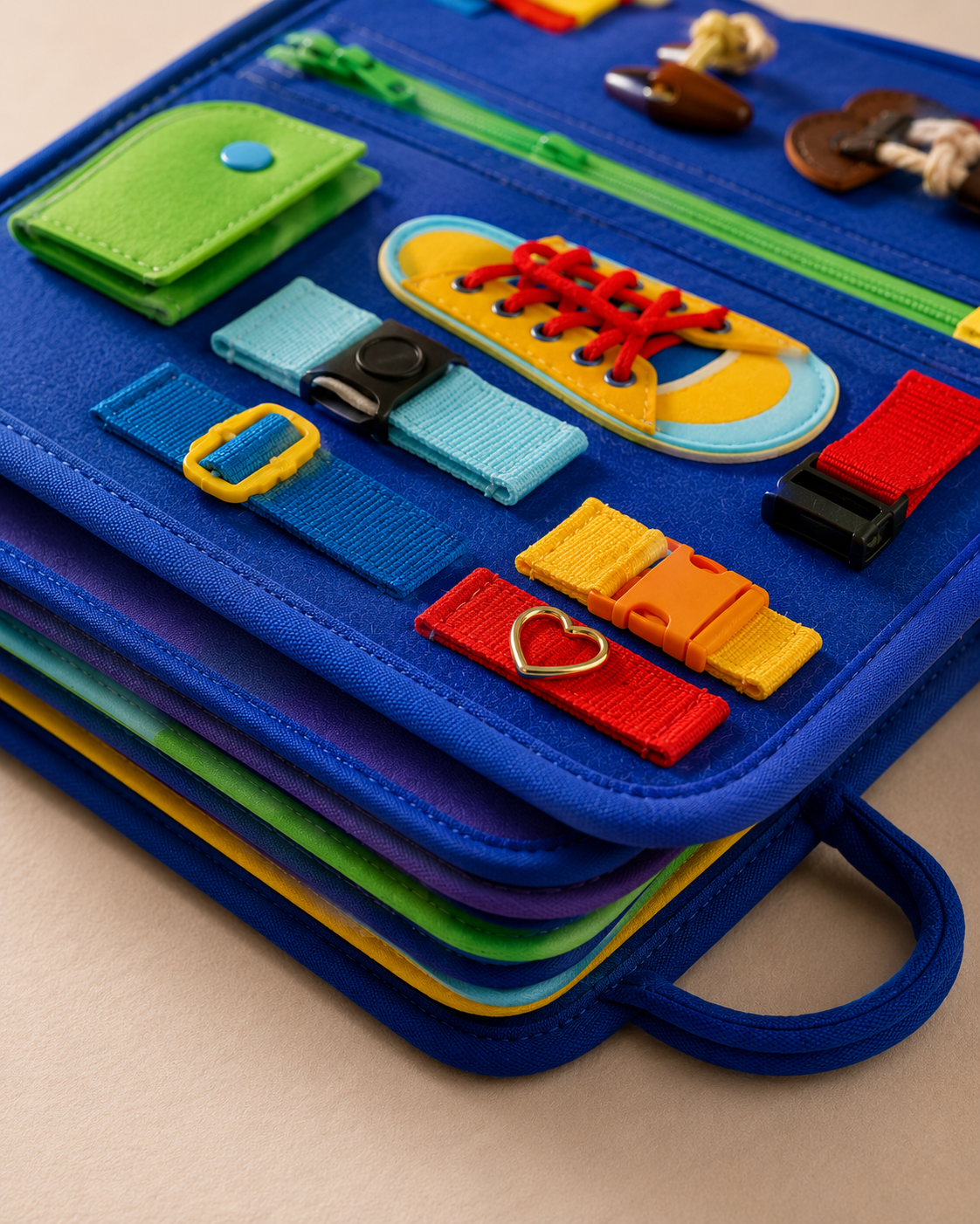 Busy Binder for Toddlers | 12-in-1 Reusable Activity Binder