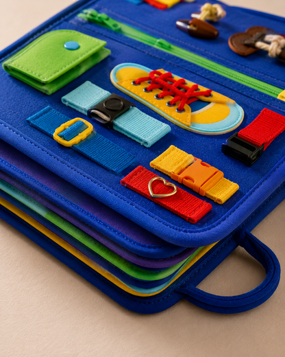 Busy Binder for Toddlers | 12-in-1 Reusable Activity Binder