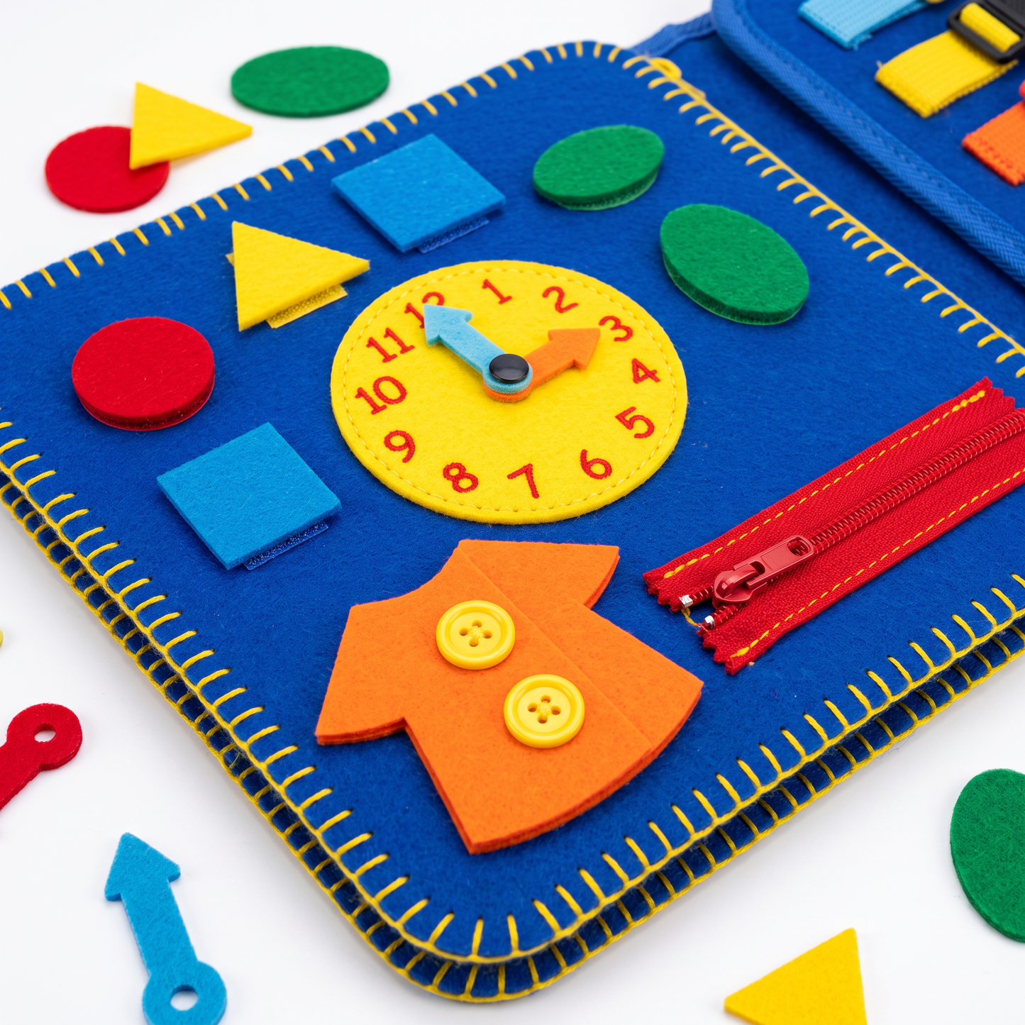 Lumiva Montessori Busy Book for Toddlers | 12-in-1 Reusable Activity Binder