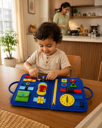 Busy Binder for Toddlers | 12-in-1 Reusable Activity Binder