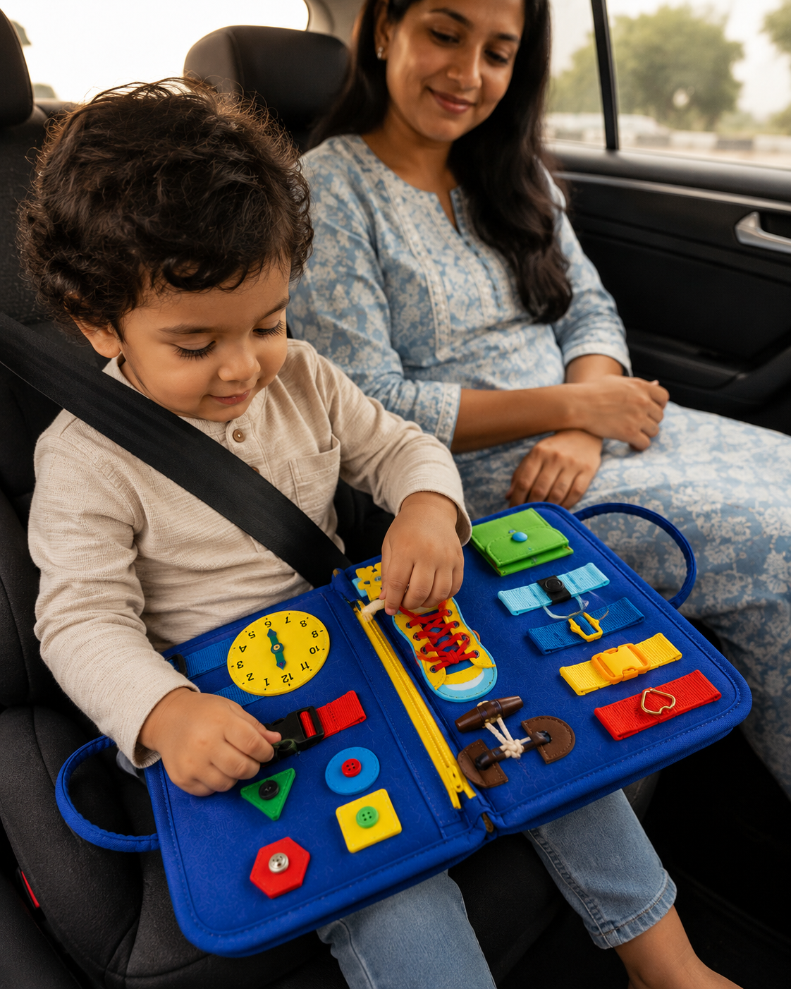 Busy Binder for Toddlers | 12-in-1 Reusable Activity Binder